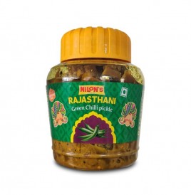 Nilon's Rajasthani Green Chilli Pickle   Plastic Jar  900 grams
